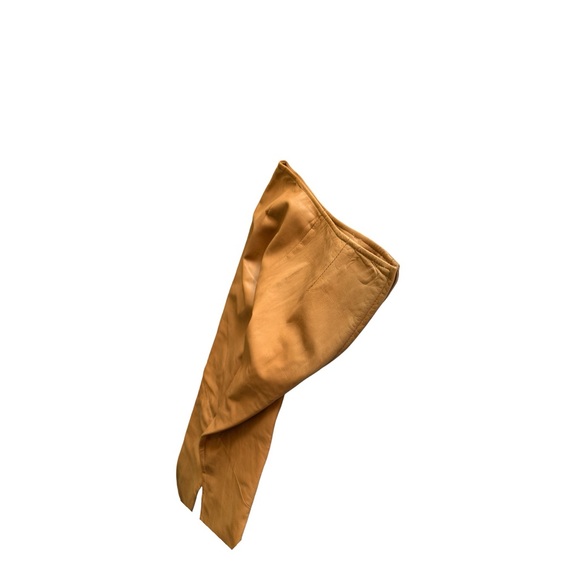 DANIER Caramel Brown Lamb Leather Pants - Picture 6 of 14